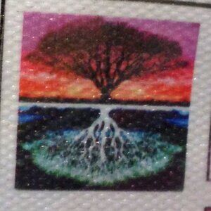 Diamond Painting Kit, Tree and Reflection or Roots